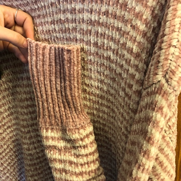 Striped chenille sweater - Picture 4 of 5